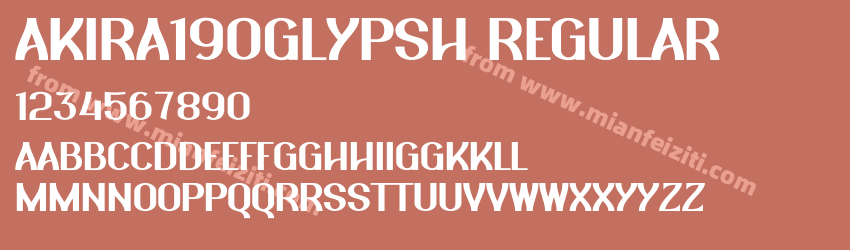 AKIRA190GLYPSH Regular预览图1