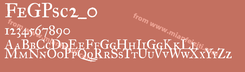 FeGPsc2_0字体预览