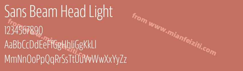 Sans Beam Head Light预览图1