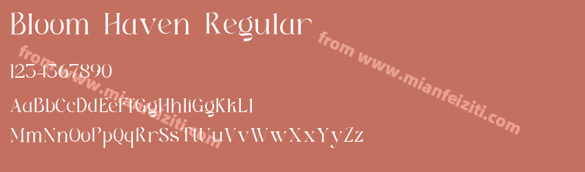 Bloom Haven Regular预览图1