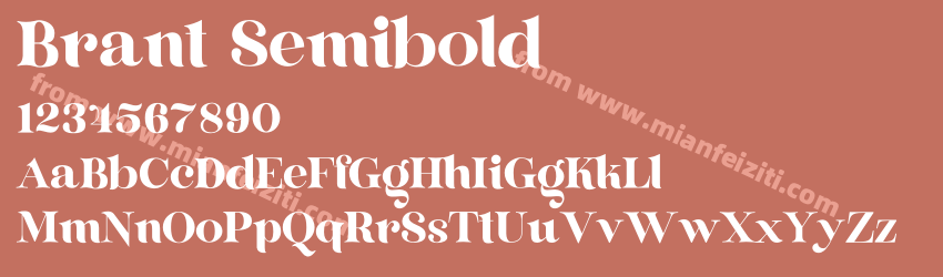 Brant Semibold预览图1