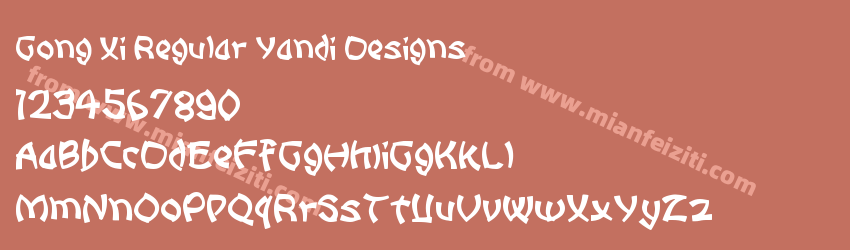 Gong Xi Regular Yandi Designs预览图1