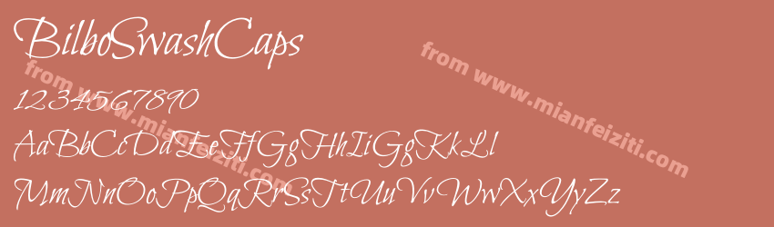 BilboSwashCaps字体预览