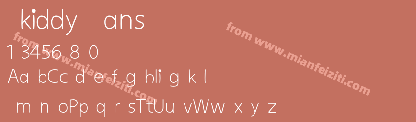 ☞kiddy Sans预览图1