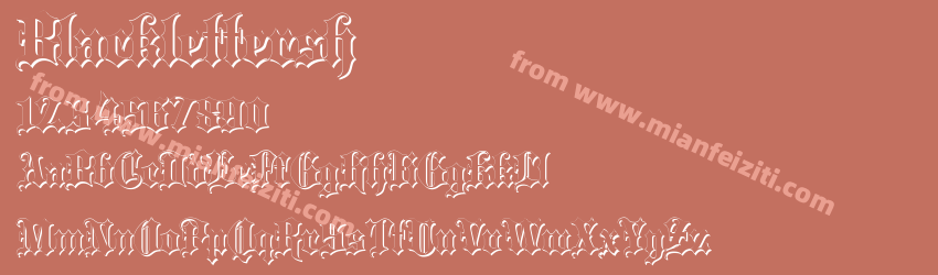 Blackletter Shadow预览图1