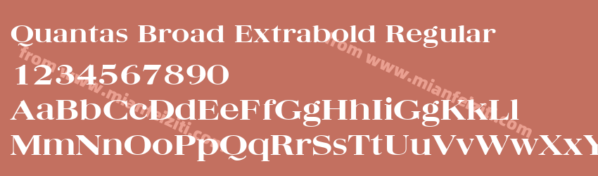 Quantas Broad Extrabold Regular预览图1