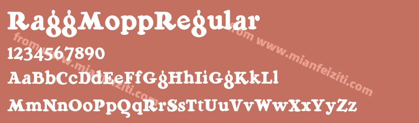 Ragg Mopp Regular预览图1