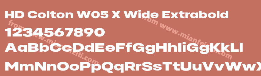 HD Colton W05 X Wide Extrabold预览图1