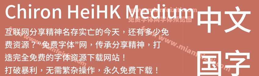 Chiron HeiHK Medium预览图1