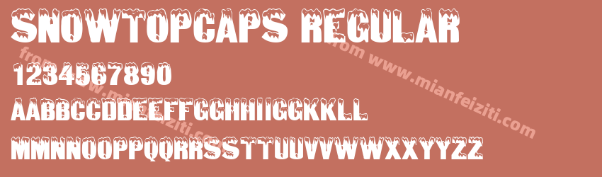Snowtop Caps Regular预览图1