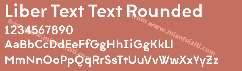 Liber Text Text Rounded预览图1