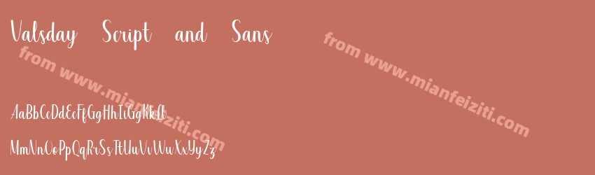 Valsday Script DEMO Regular预览图1