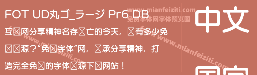 FOT UD丸ゴ_ラージ Pr6 DB预览图1