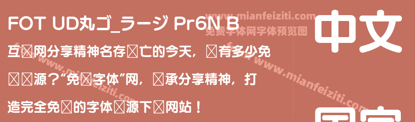 FOT UD丸ゴ_ラージ Pr6N B预览图1