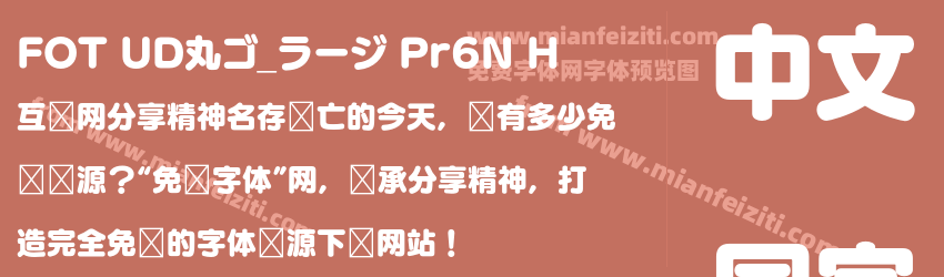 FOT UD丸ゴ_ラージ Pr6N H预览图1