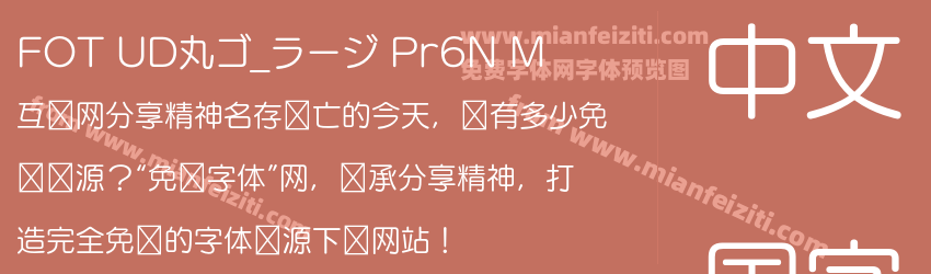 FOT UD丸ゴ_ラージ Pr6N M预览图1