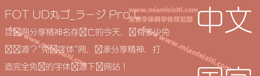 FOT UD丸ゴ_ラージ Pro L预览图1