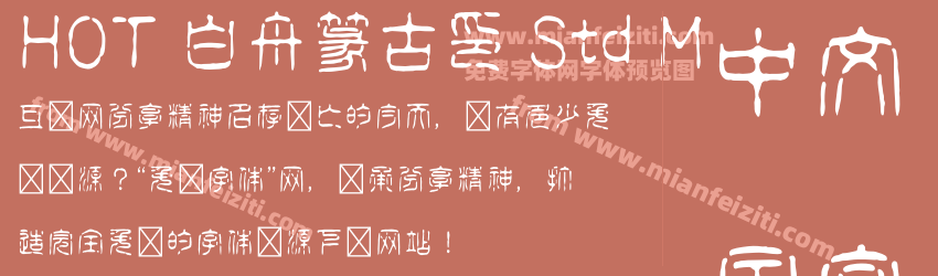 HOT 白舟篆古印 Std M预览图1