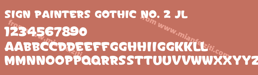 Sign Painters Gothic No. 2 JL预览图1