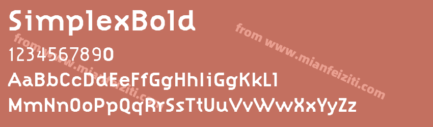 Simplex Bold预览图1