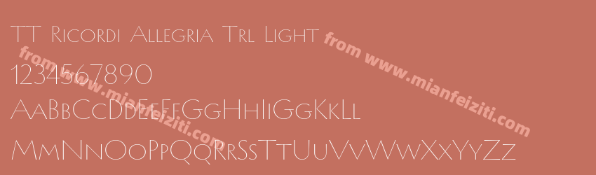 TT Ricordi Allegria Trl Light预览图1