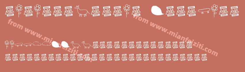 Rayairregular Dingbats Regular预览图1