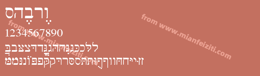 Shebrew Medium预览图1