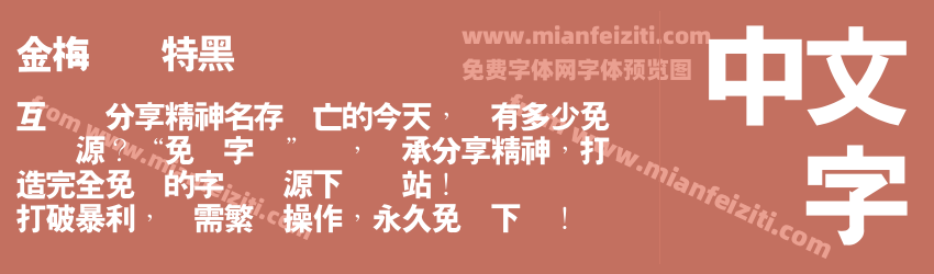 金梅简体特黑国际码预览图1