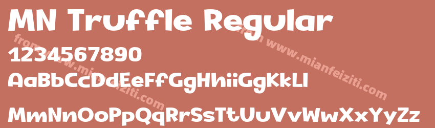 MN Truffle Regular预览图1 MN Truffle Regular预览图1