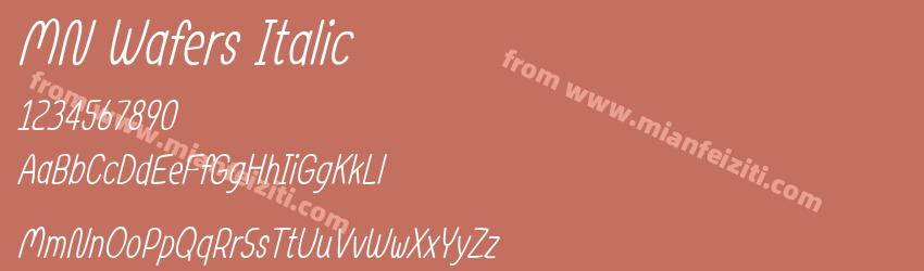 MN Wafers Italic预览图1