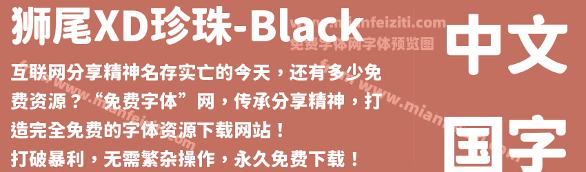 狮尾XD珍珠-Black预览图1