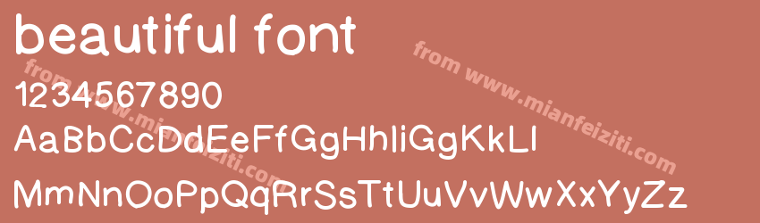 beautiful font预览图1