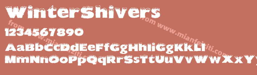 WinterShivers字体预览