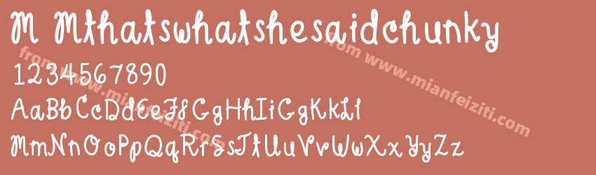 M Mthatswhatshesaidchunky预览图1 M Mthatswhatshesaidchunky预览图1