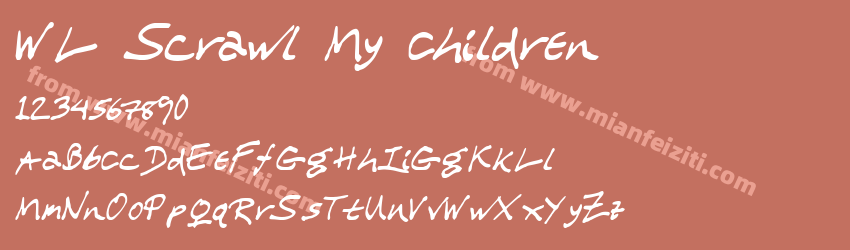 WL Scrawl My Children Medium预览图1
