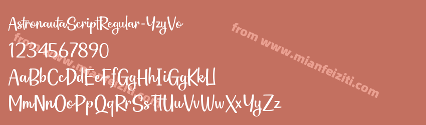 Astronauta Script Regular预览图1