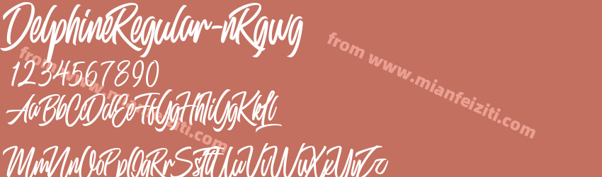 Delphine Regular n Rgwg预览图1