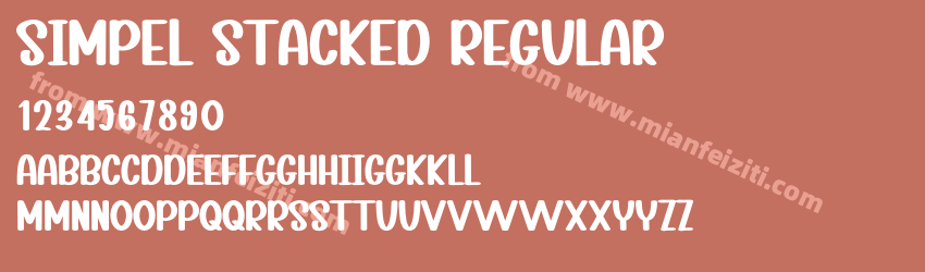 Simpel Stacked Regular预览图1