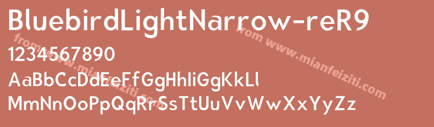 Bluebird Light Narrow reR9预览图1