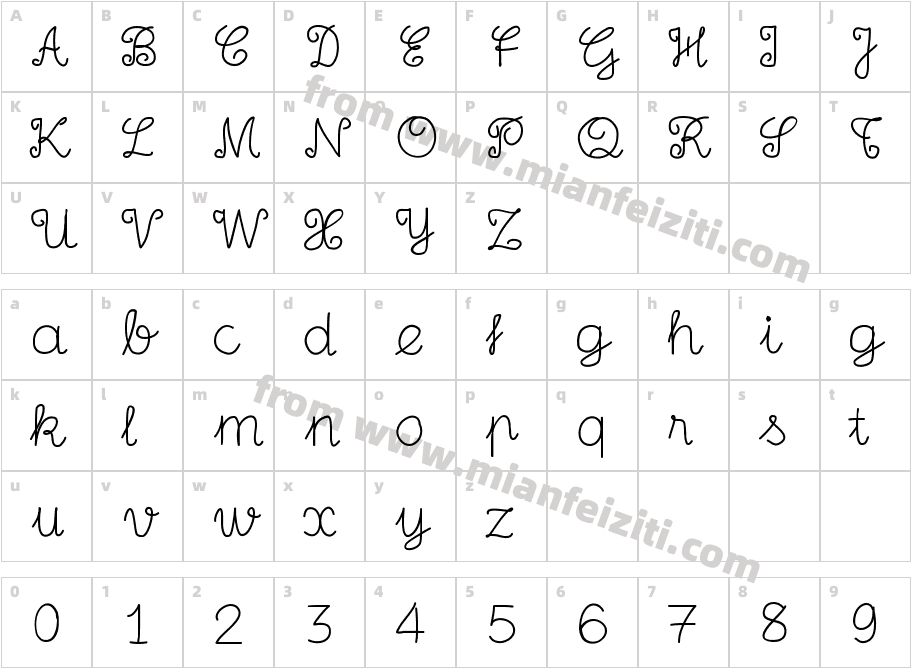 HP001 Greek And Coptic字体映射图