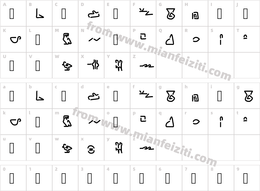 Ss Ntrw Unilaterals字体映射图