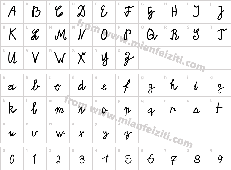 Walter Benjamin Final字体映射图