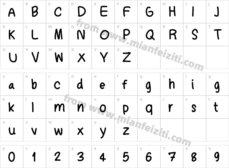 aomkk字体映射图