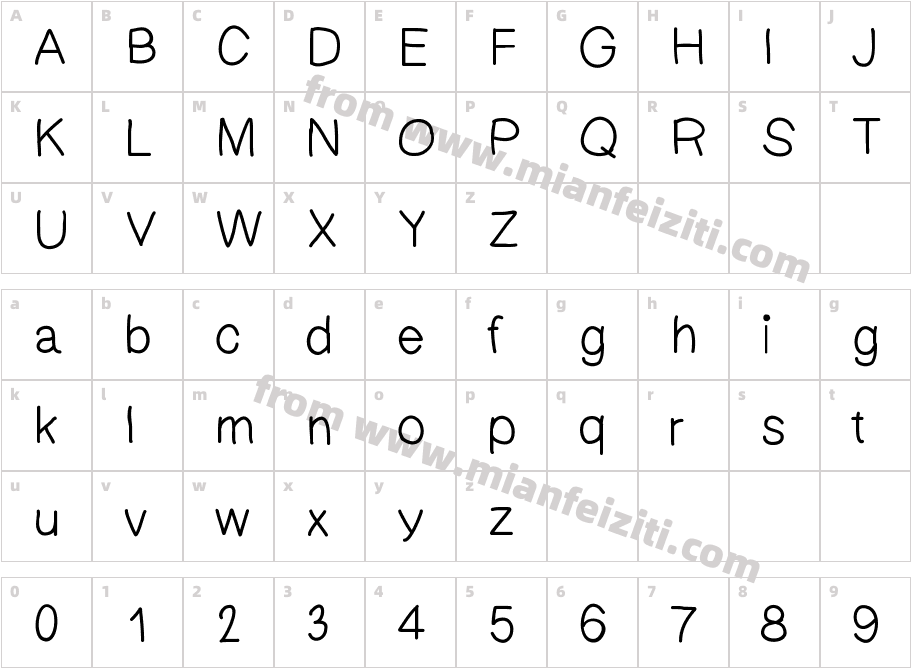 bm3201字体映射图