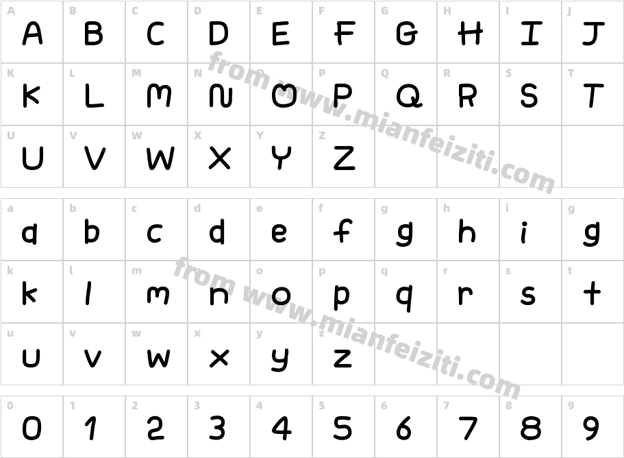 copy mono字体映射图
