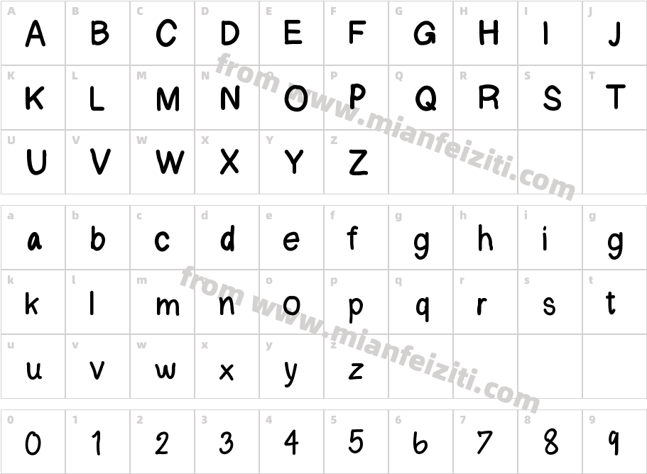 createwith字体映射图