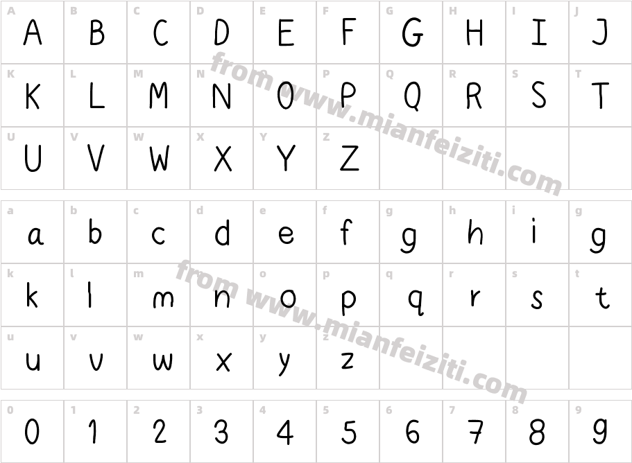 crispyricecute字体映射图