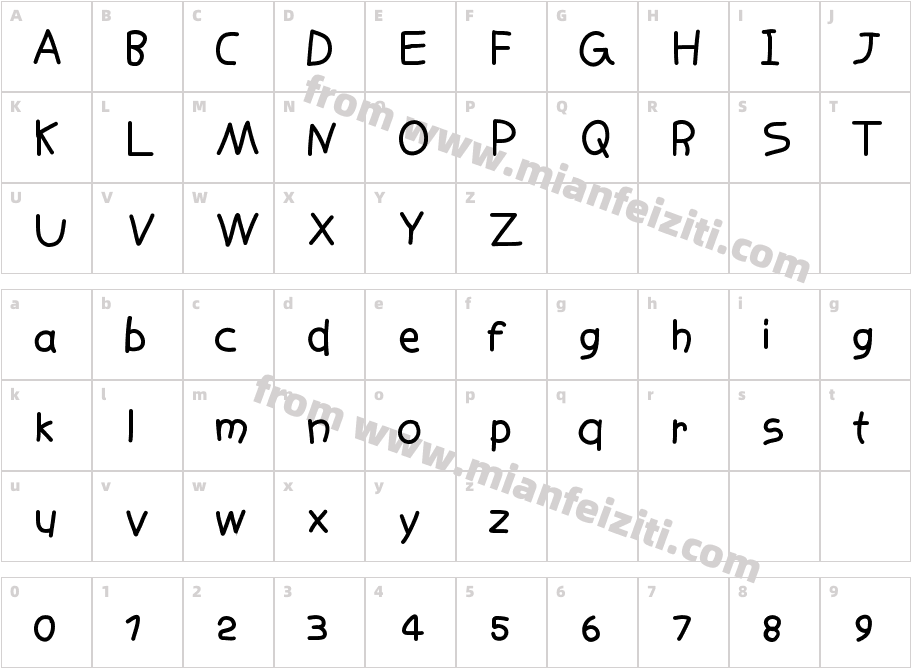 crumblepie字体映射图