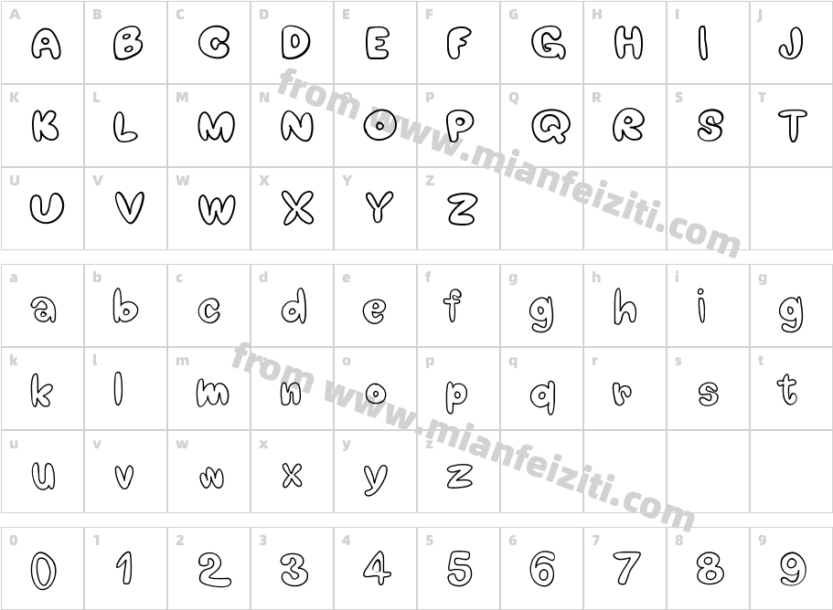 cute cute mak字体映射图