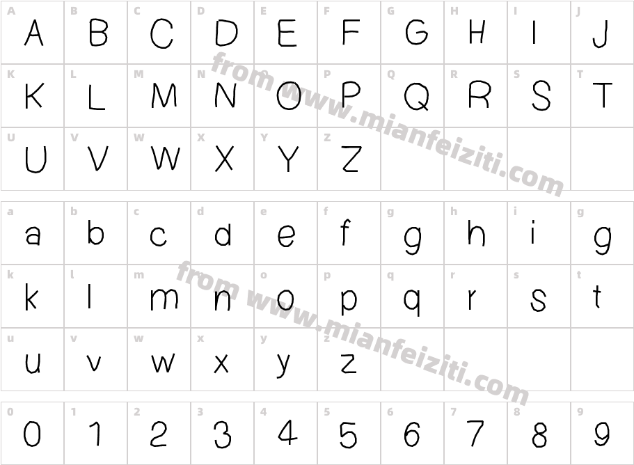 cutiexmm字体映射图
